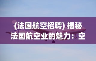 (法国航空招聘) 揭秘法国航空业的魅力：空乘工作的挑战与乐趣